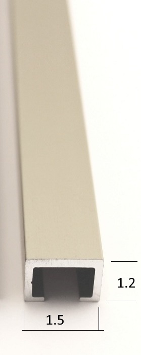 Profilo Alluminio Anodizzato Bronzo Sat.