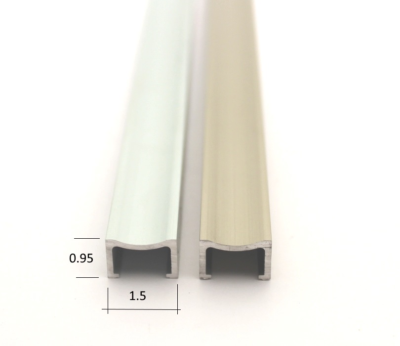 Profilo Alluminio Concavo Anodizzato